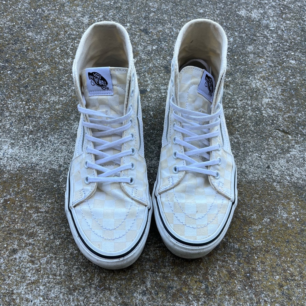 Vans White and Off-White Sk8-Hi Tapered Box - Picture 3 of 5